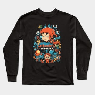 Fantasy retro gaming theme art T-Shirt Long Sleeve T-Shirt